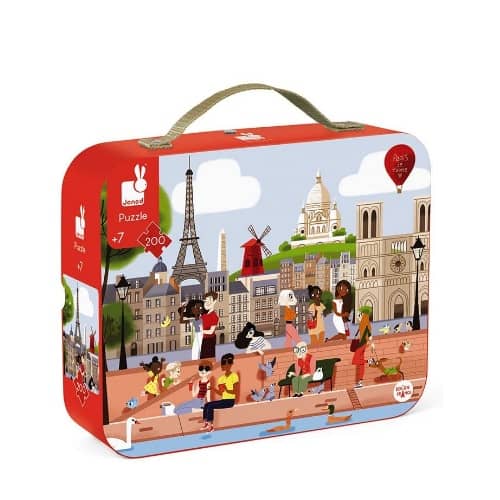Janod maletin con puzles educativo para niños