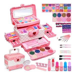 maletin maquillaje color rosa para niñas