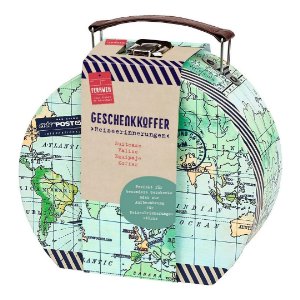 maletin de carton rigido diseño mapa mundial