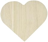 Artemio VIBBC - Joyero con Forma de corazón, Madera, Color Beige, 17 x 6 x 16 cm