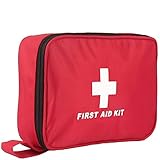 Botiquín de Primeros Auxilios de 180 Piezas Bolsa Médica para Emergencias al Aire Libre Kit de Primeros Auxilios Súper Compacto y Profesional...