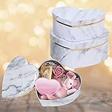 HAOMEEDUO 3 Pcs Caja de corazon Grande Cajas de Carton Blancas Grandes Caja Grande de Carton Cajas Decorativas Grandes Caja Grande en Forma de...