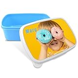 LolaPix Fiambrera infantil. Regalos personalizados. Caja merienda con foto. Apta para microondas y libre de BPA, filatos y metales pesados. COLOR...