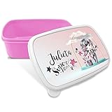 LolaPix Caja merienda Personalizada. Regalos Personalizados. Caja merienda con Nombre. Apta para microondas y Libre de BPA, filatos y Metales...