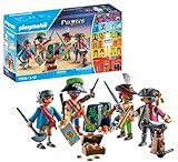 PLAYMOBIL Pirates 71533 MyFigures: Piratas, Montaje de Figuras de Piratas Personalizadas, Incluyendo Mapa del Tesoro y alfileres para el Sombrero...