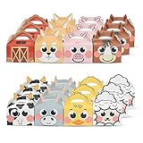 24 Cajas para chuches de animales- Fiestas - Bolsas regalo cumpleaños infantil.