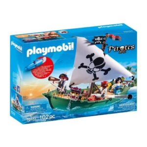 PLAYMOBIL Barco Pirata con Motor Submarino