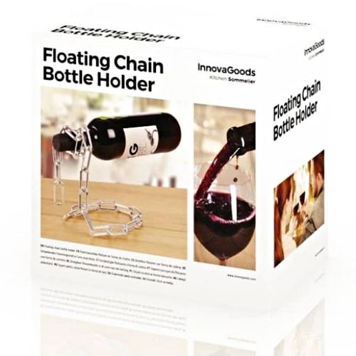 ideas de cajas regalo con botellero original cadena flotante