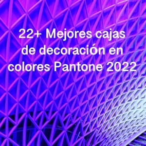 22+ Mejores Cajas de Decoración en Colores Pantone 2022