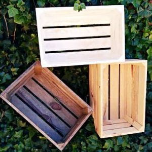 cajas madera fruta sin pintar