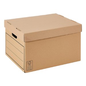 cajas almacenamiento baratas marrón para oficina