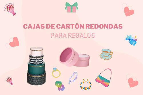 cajas redondas carton para regalos comprar